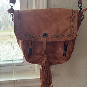 Brown Leather Crossbody Bag Bed Stu